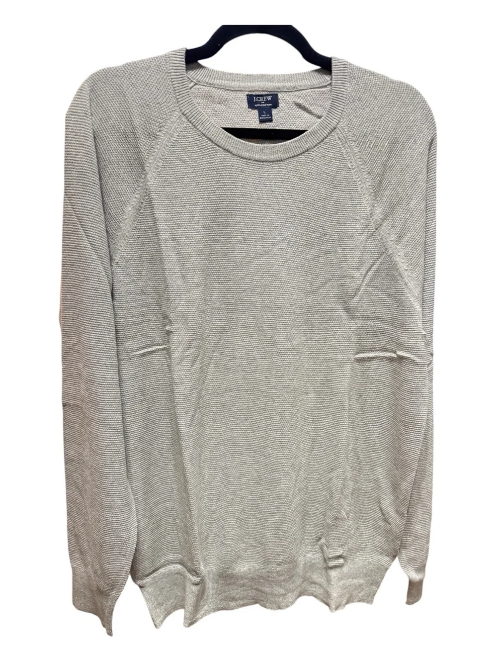 J.Crew Men’s 100% Cotton Gray Crewneck Sweater S L XL NWT